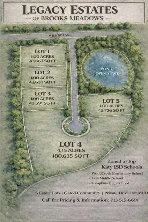 26535 Willow Lot 1 Ln, Katy, TX 77494