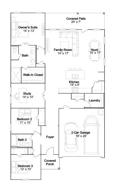 Floorplan - 1906 Starlight St, Angleton, TX 77515 photo 1 of 1