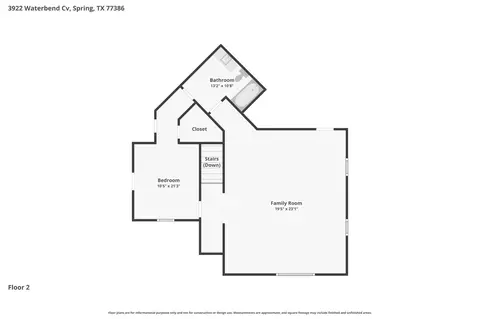 Floorplan - 3922 Waterbend Cv, Spring, TX 77386 photo 2 of 3