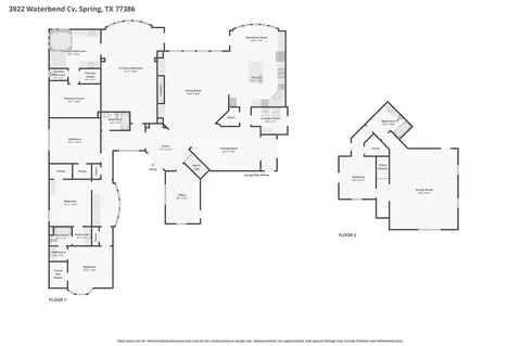 Floorplan - 3922 Waterbend Cv, Spring, TX 77386 photo 3 of 3