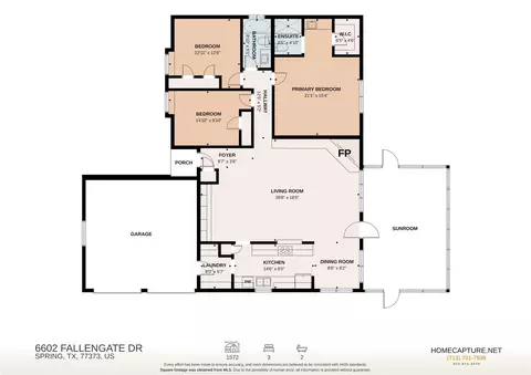 Floorplan - 6602 Fallengate Dr, Spring, TX 77373 photo 2 of 2