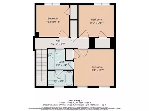 Floorplan - 4027 Rolling Terrace Dr, Spring, TX 77388 photo 2 of 2