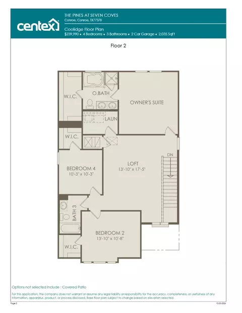 Floorplan - 10510 Killdeer Ct, Willis, TX 77378 photo 2 of 2