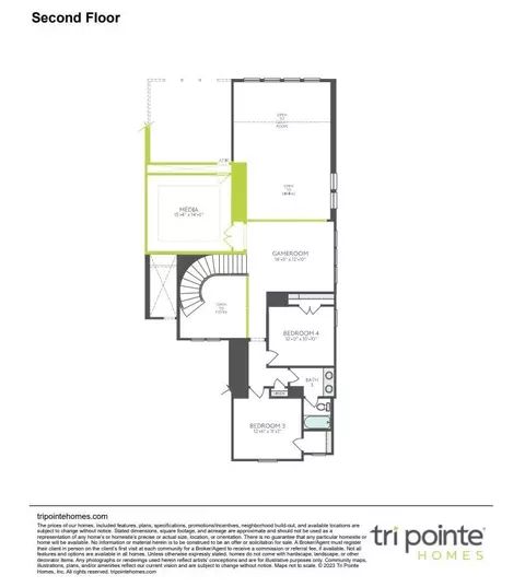 Floorplan - 5198 Enchanted Pine Ct, Spring, TX 77386 photo 2 of 2