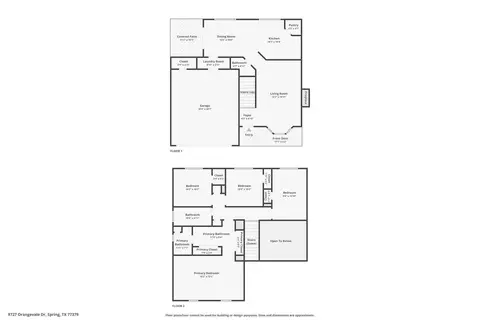 Floorplan - 9727 Orangevale Dr, Spring, TX 77379 photo 5 of 5