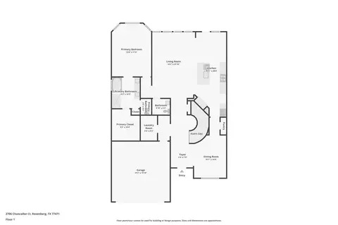 Floorplan - 2107 Rawls Ranch Dr, Conroe, TX 77301 photo 1 of 2
