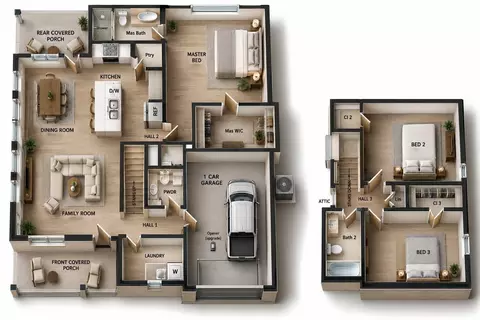 Floorplan - 15845 Big Springs Cir, Willis, TX 77378 photo 1 of 1