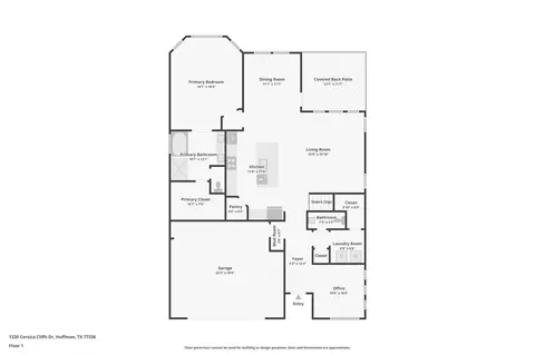 Floorplan - 2121 Rawls Ranch Dr, Conroe, TX 77301 photo 1 of 2
