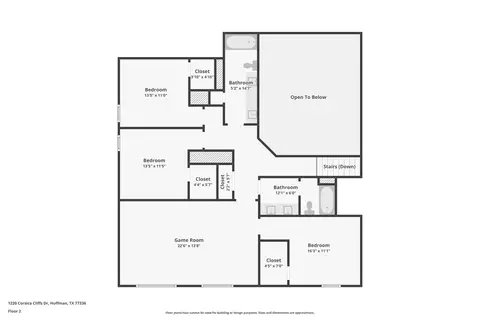 Floorplan - 2121 Rawls Ranch Dr, Conroe, TX 77301 photo 2 of 2