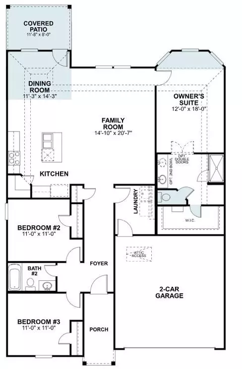 Floorplan - 926 Garden Path Dr, Willis, TX 77378 photo 1 of 1