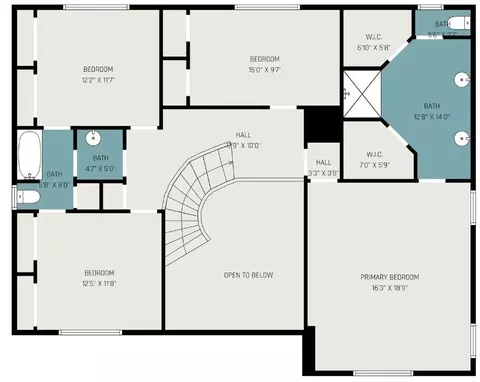 Floorplan - 9530 Arcade Dr, Spring, TX 77379 photo 2 of 2