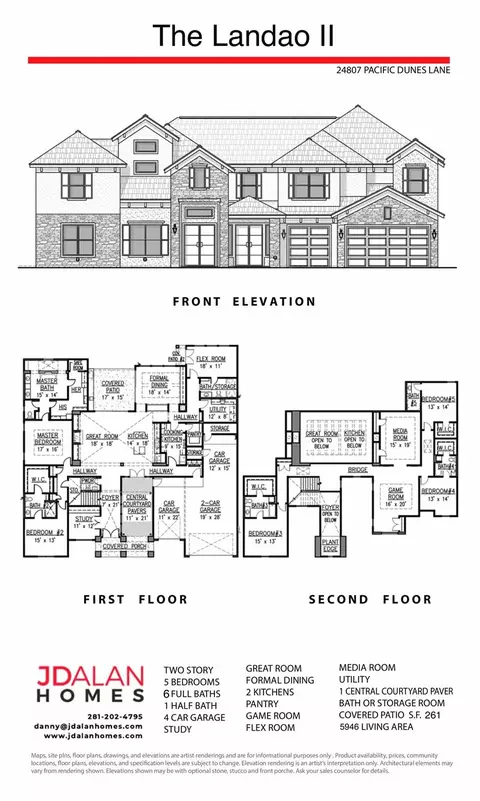 Floorplan - 24807 Pacific Dunes Ln, Spring, TX 77389 photo 1 of 1