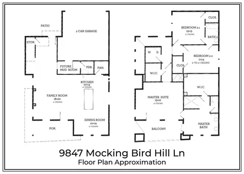 Floorplan - 9847 Mocking Bird Hill Ln, Houston, TX 77080 photo 1 of 1