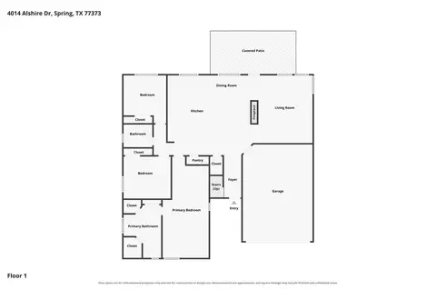 Floorplan - 4014 Alshire Dr, Spring, TX 77373 photo 1 of 3