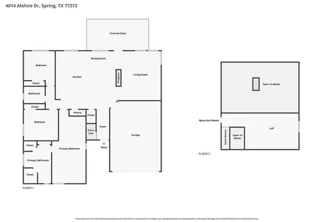 Floorplan - 4014 Alshire Dr, Spring, TX 77373 photo 3 of 3