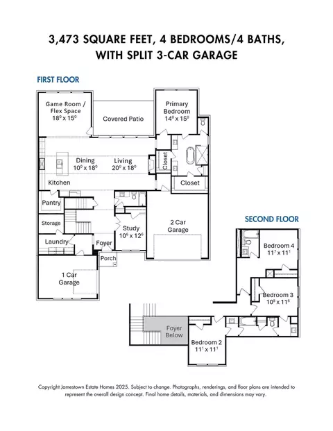 Floorplan - 431 Venado View Ct, Conroe, TX 77304 photo 1 of 1