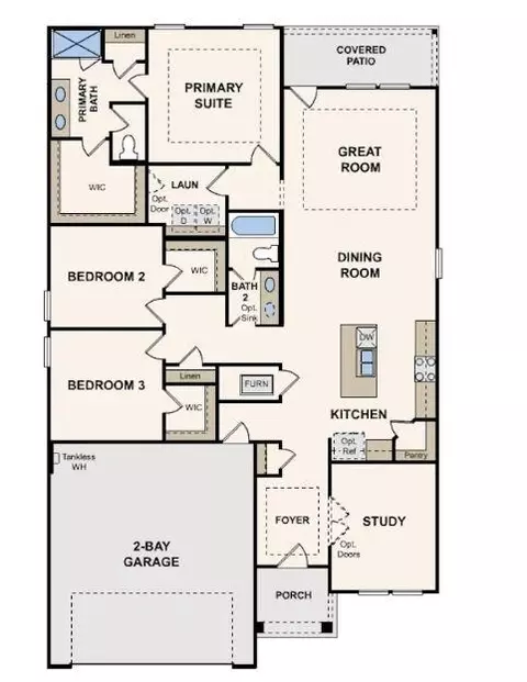 Floorplan - 16968 Hazelnut Dr, Conroe, TX 77302 photo 1 of 2