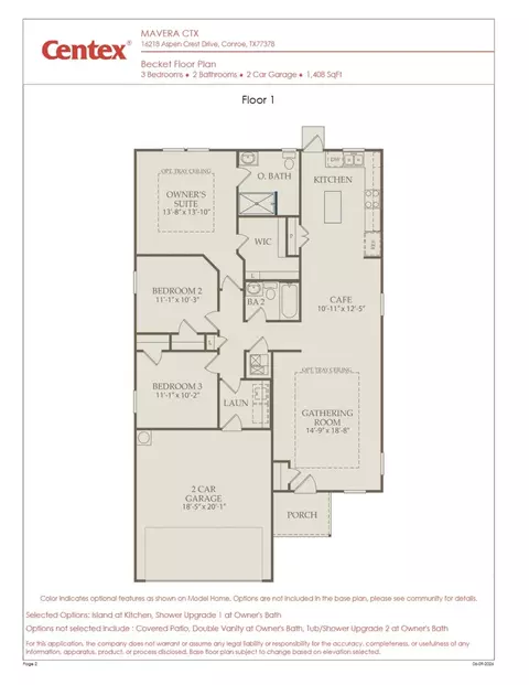 Floorplan - 15063 Rustic Moon Rd, Conroe, TX 77302 photo 1 of 1