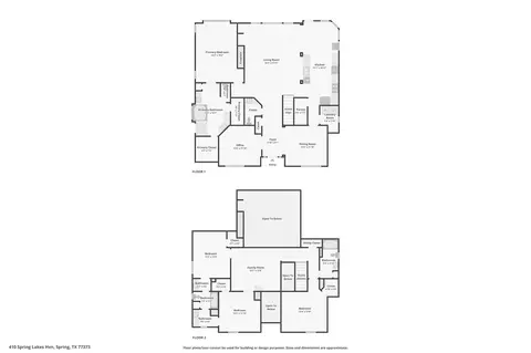 Floorplan - 410 Spring Lakes Hvn, Spring, TX 77373 photo 1 of 1