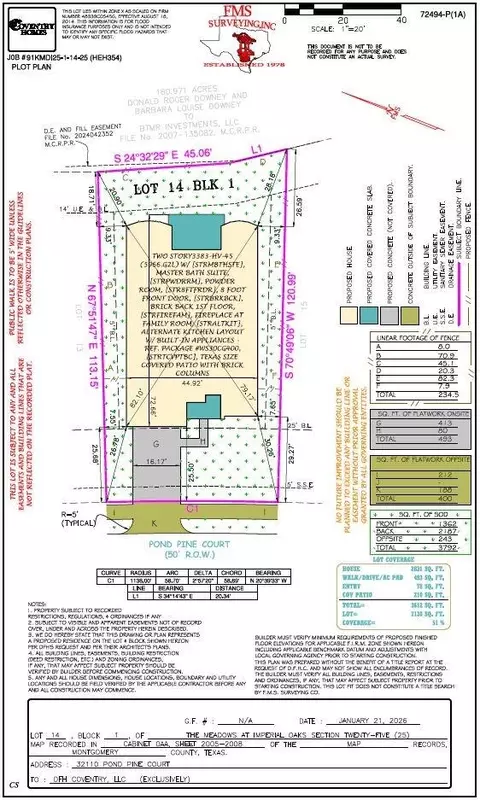 Floorplan - 32110 Pond Pine Ct, Spring, TX 77386 photo 3 of 3