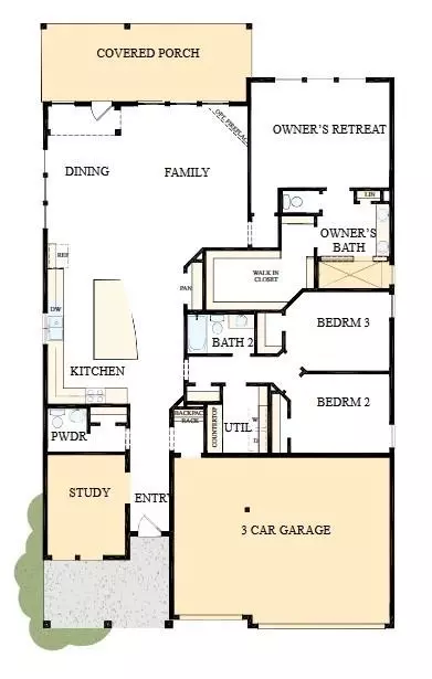 Floorplan - 411 Flat Rock Trl, Conroe, TX 77304 photo 1 of 1