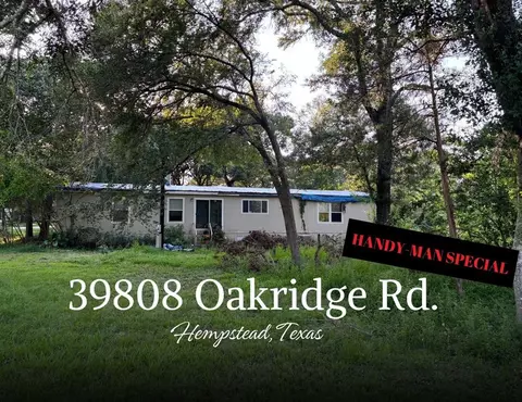 39808 Oakridge Road - Rd, Hempstead, TX 77445 photo 1