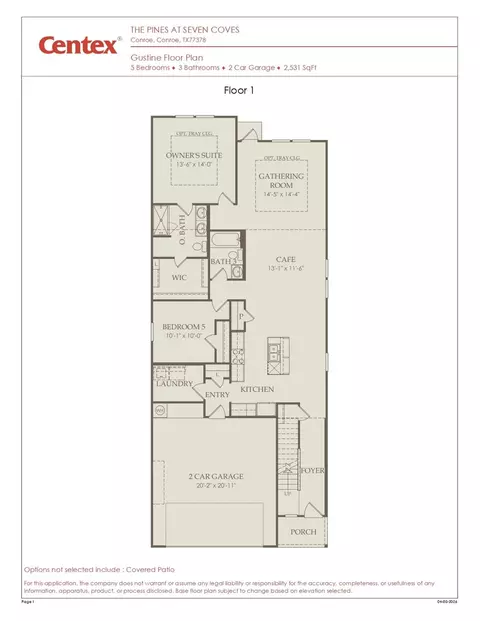 Floorplan - 504 Kinglet Dr, Willis, TX 77378 photo 1 of 2