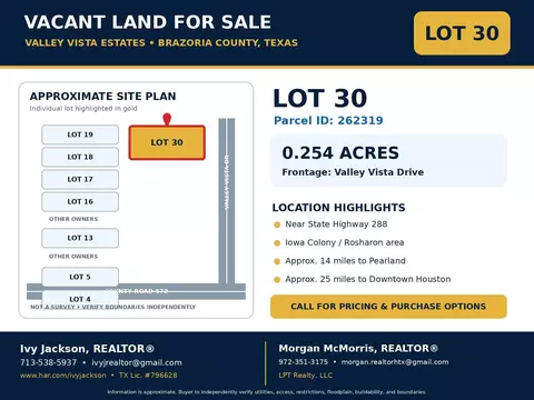 lot30 Valley Vista Dr, Rosharon, TX 77583