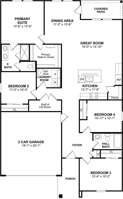 Floorplan - 7730 Jade Crest Dr, Angleton, TX 77515 photo 1 of 1