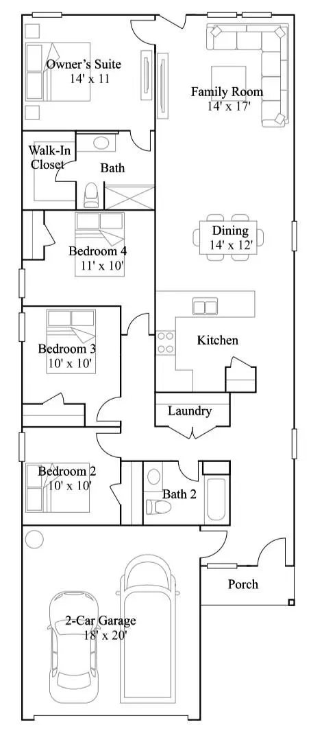 Floorplan - 19058 Style Dr, Conroe, TX 77306 photo 1 of 1