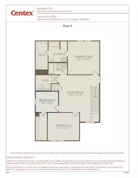 Floorplan - 15865 Blass Valley Dr, Conroe, TX 77302 photo 2 of 2