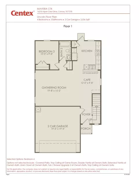 Floorplan - 15865 Blass Valley Dr, Conroe, TX 77302 photo 1 of 2