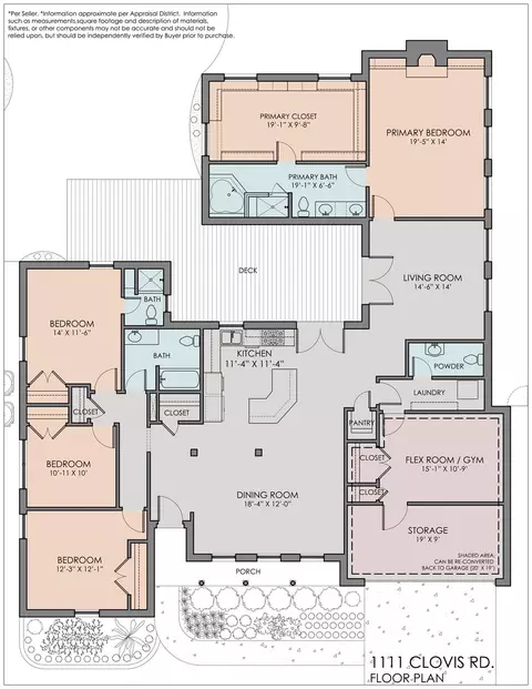 Floorplan - 1111 Clovis Rd, Houston, TX 77008 photo 1 of 2