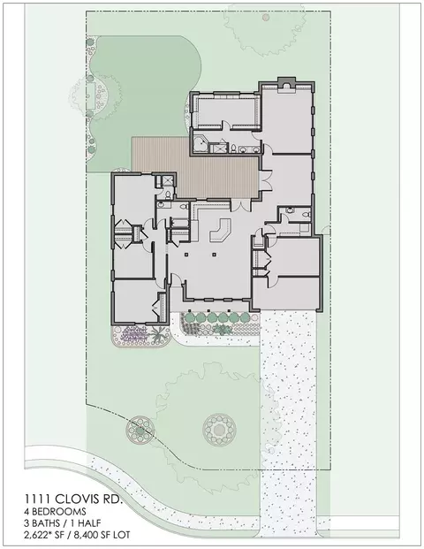 Floorplan - 1111 Clovis Rd, Houston, TX 77008 photo 2 of 2
