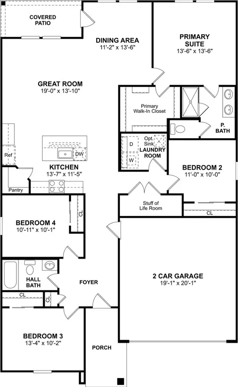 Floorplan - 2903 Silver Forest St, Angleton, TX 77515 photo 1 of 1
