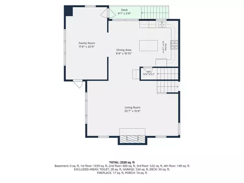 Floorplan - 554 Harbor Dr, Onalaska, TX 77360 photo 2 of 6