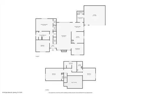 Floorplan - 8118 Oak Moss Dr, Spring, TX 77379 photo 1 of 2