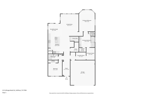 Floorplan - 2134 Rawls Ranch Dr, Conroe, TX 77301 photo 1 of 2