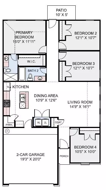 Floorplan - 25646 John Wayne Rd, Splendora, TX 77372 photo 1 of 1