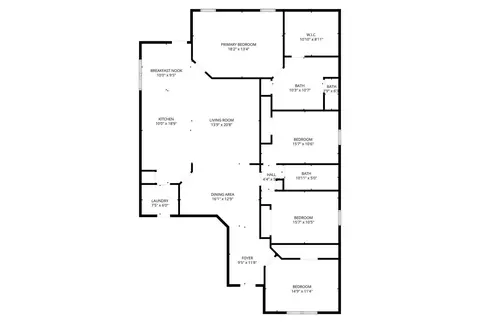 Floorplan - 407 Corydon Dr, Huffman, TX 77336 photo 1 of 1