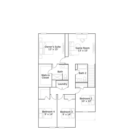 Floorplan - 3028 Sunset Glory Dr, Katy, TX 77493 photo 2 of 2