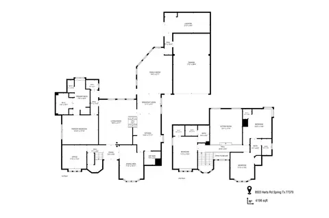 Floorplan - 8503 Herts Rd, Spring, TX 77379 photo 2 of 3
