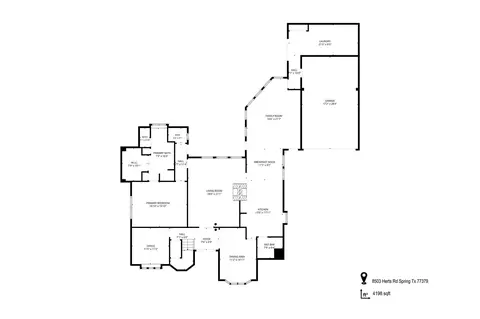 Floorplan - 8503 Herts Rd, Spring, TX 77379 photo 3 of 3