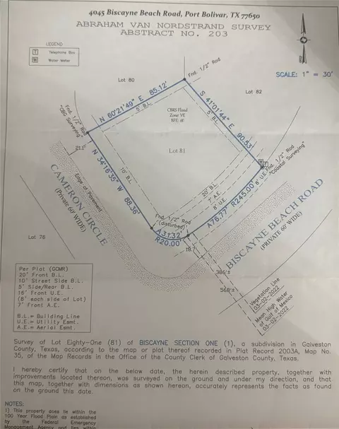4045 Biscayne Beach Rd, Port Bolivar, TX 77650