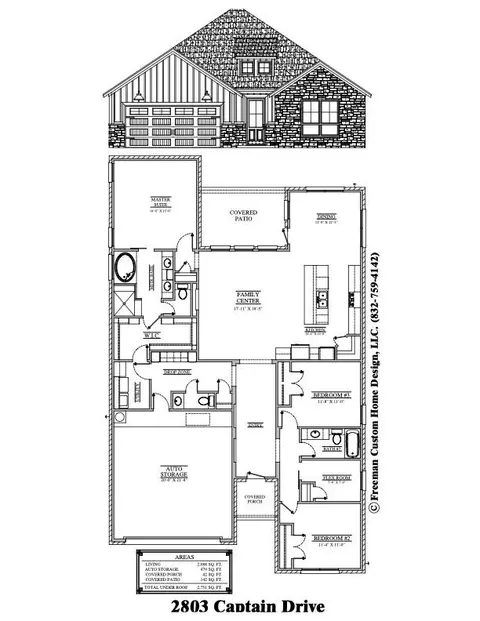 Floorplan - 2803 Captain Dr, Bryan, TX 77808 photo 2 of 2