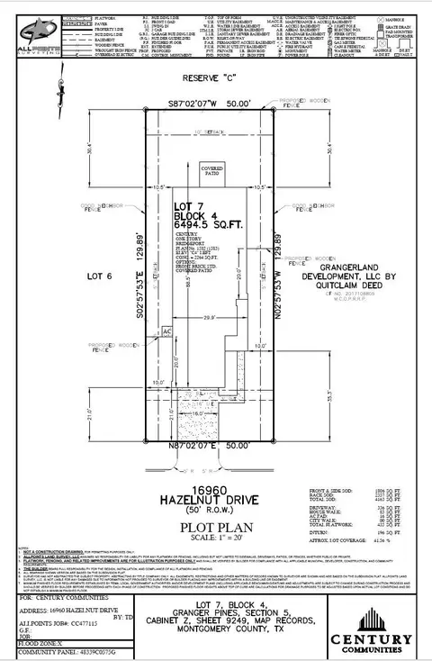 Floorplan - 16960 Hazelnut Dr, Conroe, TX 77302 photo 2 of 2