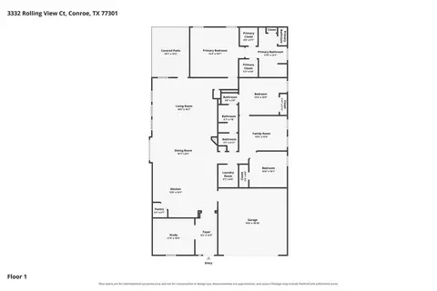 Floorplan - 3332 Rolling View Ct, Conroe, TX 77301 photo 1 of 1