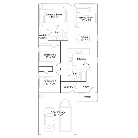 Floorplan - 19079 Style Dr, Conroe, TX 77306 photo 1 of 1