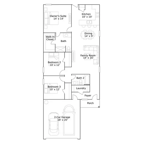 Floorplan - 19075 Style Dr, Conroe, TX 77306 photo 1 of 1