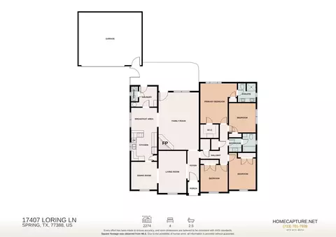 Floorplan - 17407 Loring Ln, Spring, TX 77388 photo 1 of 1